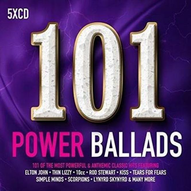 Hovedbilde 101 Power Ballads (5CD) Diverse artister