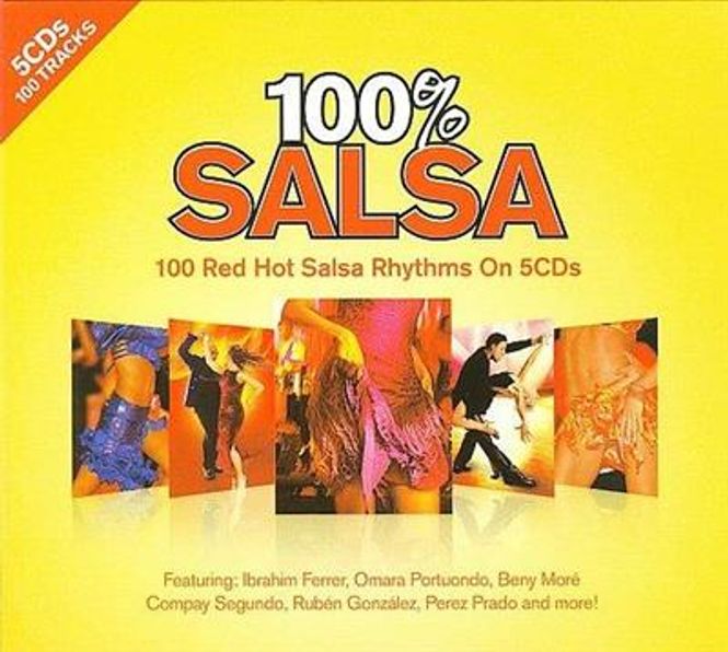 Hovedbilde 100% Salsa (5CD) Diverse artister