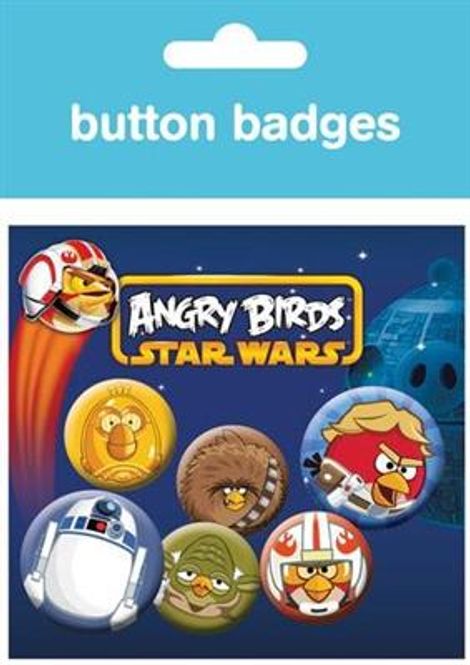 Hovedbilde Buttons - Angry Birds (6pk)