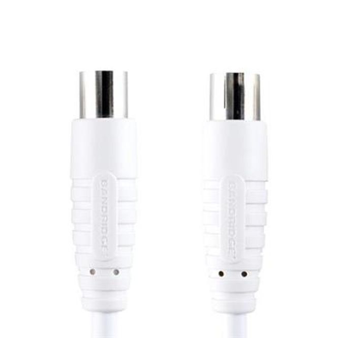 Hovedbilde Coaxial Antennekabel Hun / Han Kontakt 100ohm 10 Meter Hvit