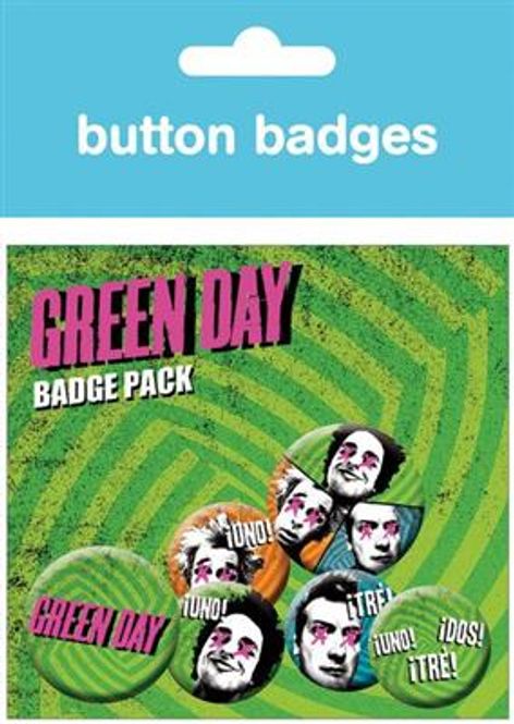 Hovedbilde Buttons - Green Day (6pk)