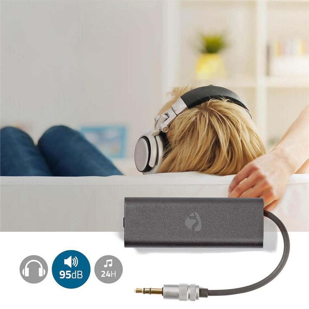 DAC-forsterker for hodetelefoner - SNR 95 dB-HDR 90 dB -Opptil 24 timers spilletid - Nedis