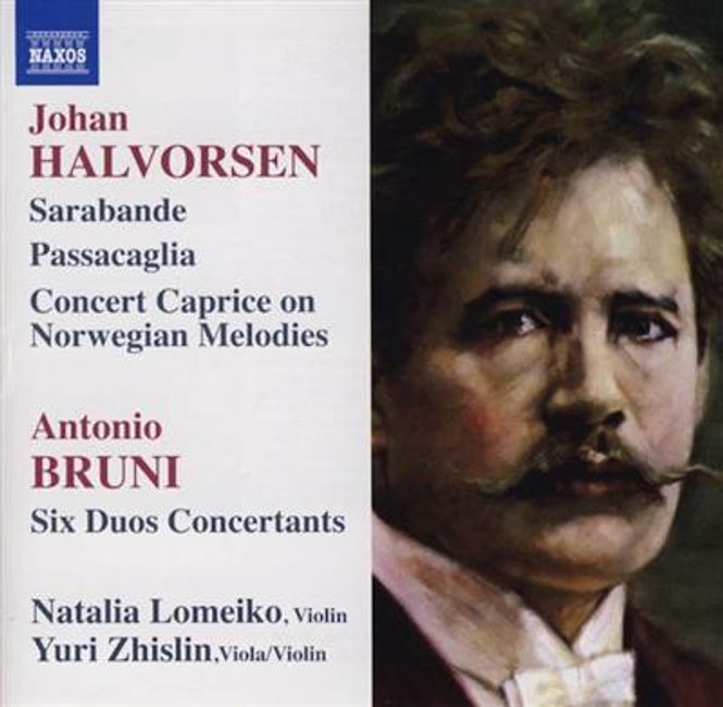 Hovedbilde Johan Halvorsen - Sarabande - Bruni . Six Duos (CD) Naxos