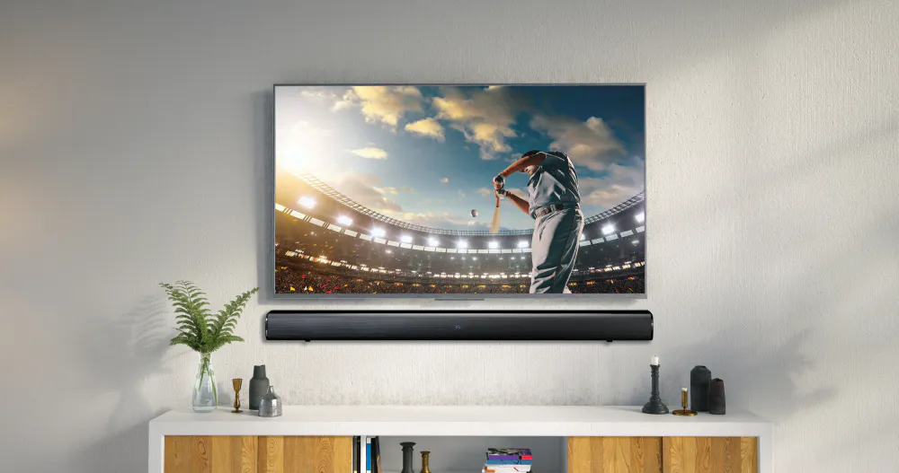 Lydplanke - Stereo Soundbar med Sub - 80 Watt RMS med Fjernkontroll - Lenco