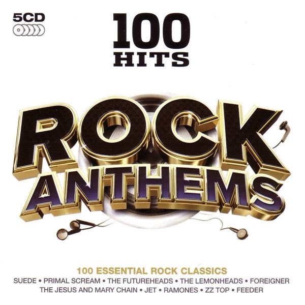 Hovedbilde 100 Hits Rock Anthems (5CD) Diverse artister