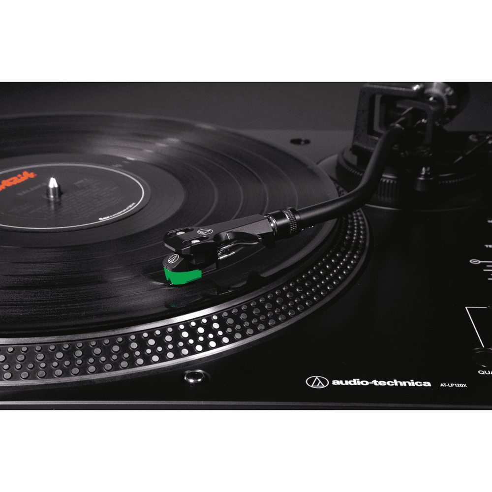 Platespiller - Audio Technica - AT-LP120XUSBBK, Svart Direktedrevet Platespiller med pitch