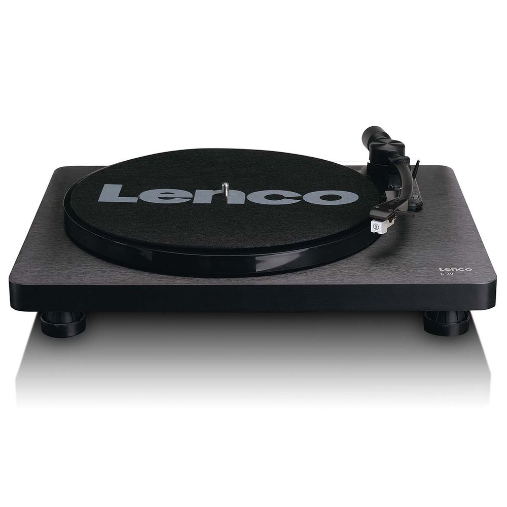 Platespiller i Tre med Auto-stopp og USB Port - Lenco