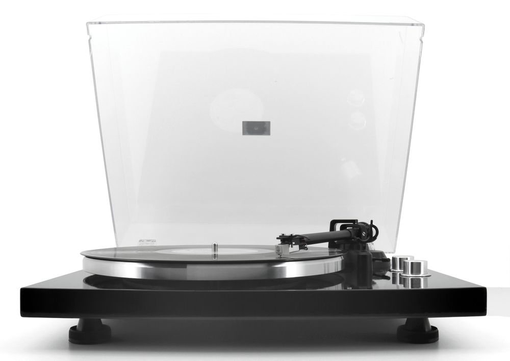 Platespiller med Bluetooth - Sort Aluminium - Soundmaster Elite Line
