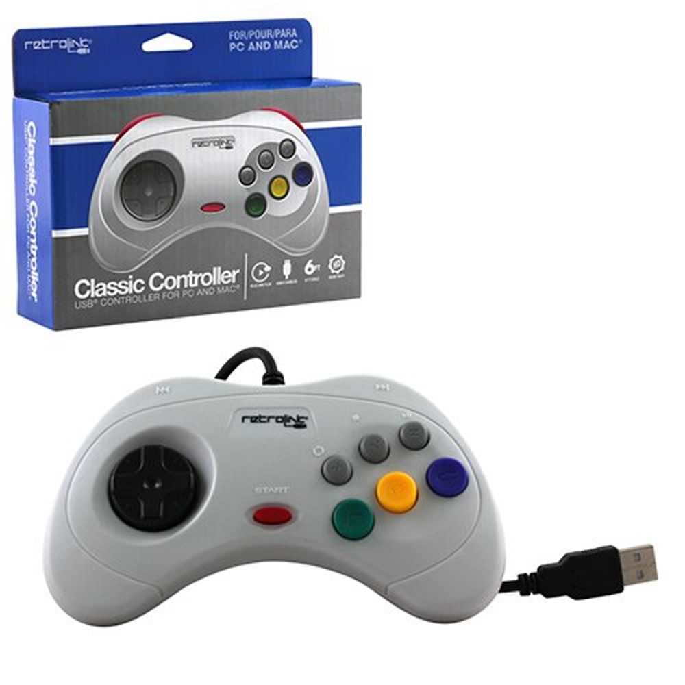 Retrolink USB SEGA Saturn Classic Controller [Branco]