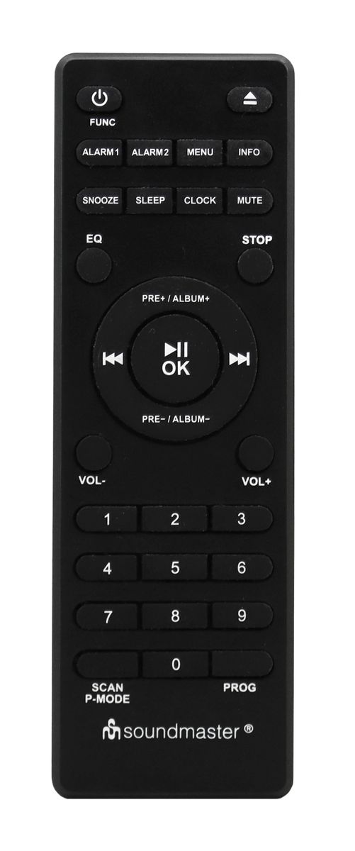 Stereo Music Centre med DAB+/FM, CD/MP3, USB, Bluetooth - Soundmaster DAB980SW