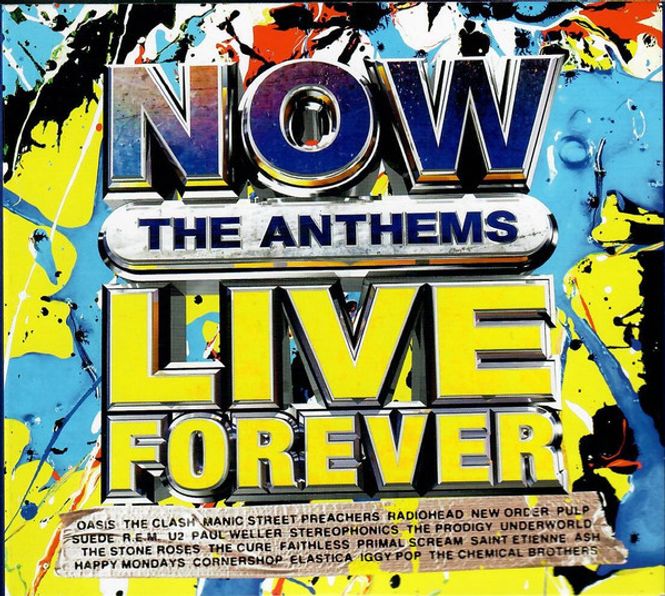 Hovedbilde Now The Anthems Live Forever (4CD) Diverse artister Rock