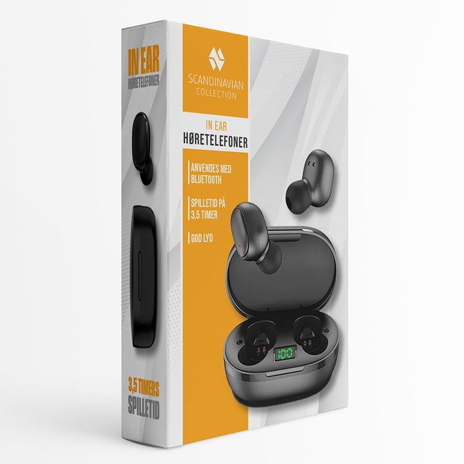 Hovedbilde Trådløse Øreplugger med Ladeetui - Scandinavian Collection