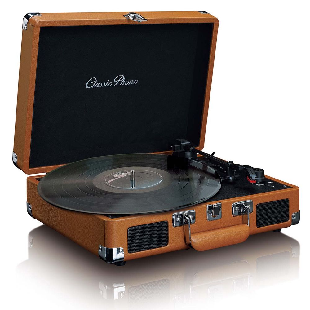 Platespiller i Koffert med 2 Innebygde Høyttalere - Lenco Classic Phono TT-10BN