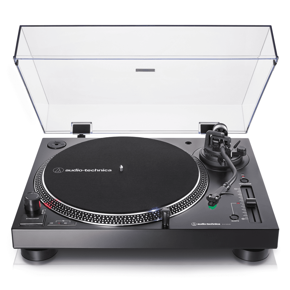 Platespiller - Audio Technica - AT-LP120XUSBBK, Svart Direktedrevet Platespiller med pitch