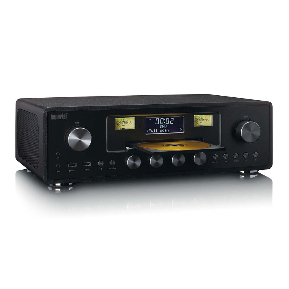 DAB+ Radio - CD - USB - Bluetooth - ASA Funksjon - DABMAN280CDBK