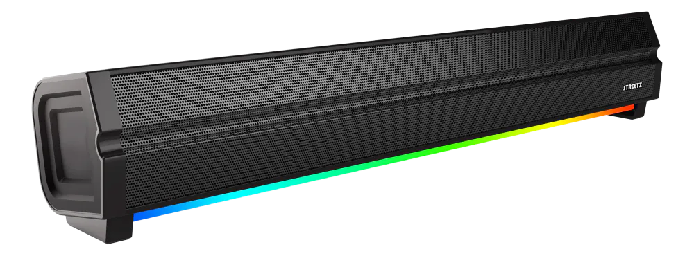STREETZ SB100 Bluetooth Soundbar Høyttaler med RGB-belysning
