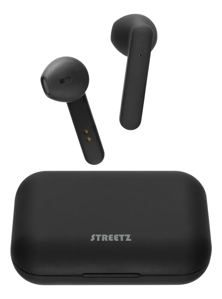 Trådløse Pods, Øreplugger med Ladeboks - STREETZ TWS-104