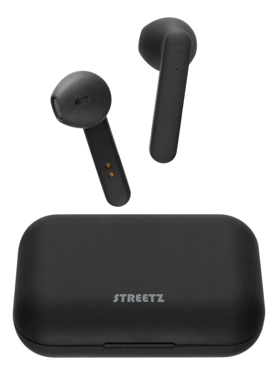 Trådløse Pods, Øreplugger med Ladeboks - STREETZ TWS-104