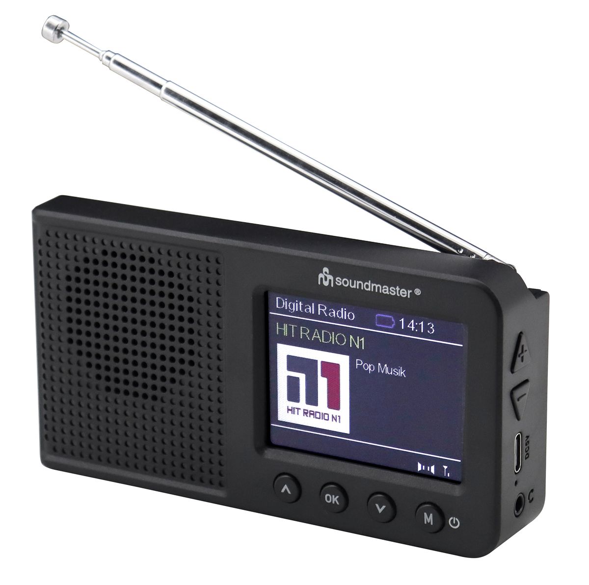 Soundmaster DAB+ Reiseradio med oppladbart Batteri og Bluetooth