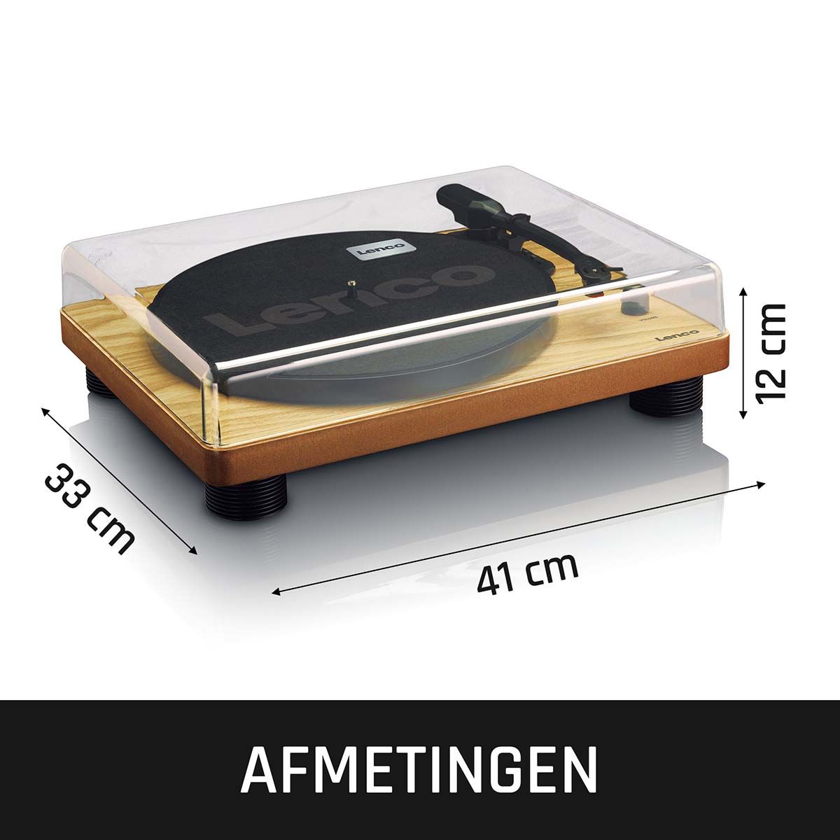 Lenco Platespiller LS-50WD - Innebygget høyttalere - 33, 45 & 78 RPM - Usb for digital konvertering - Lenco