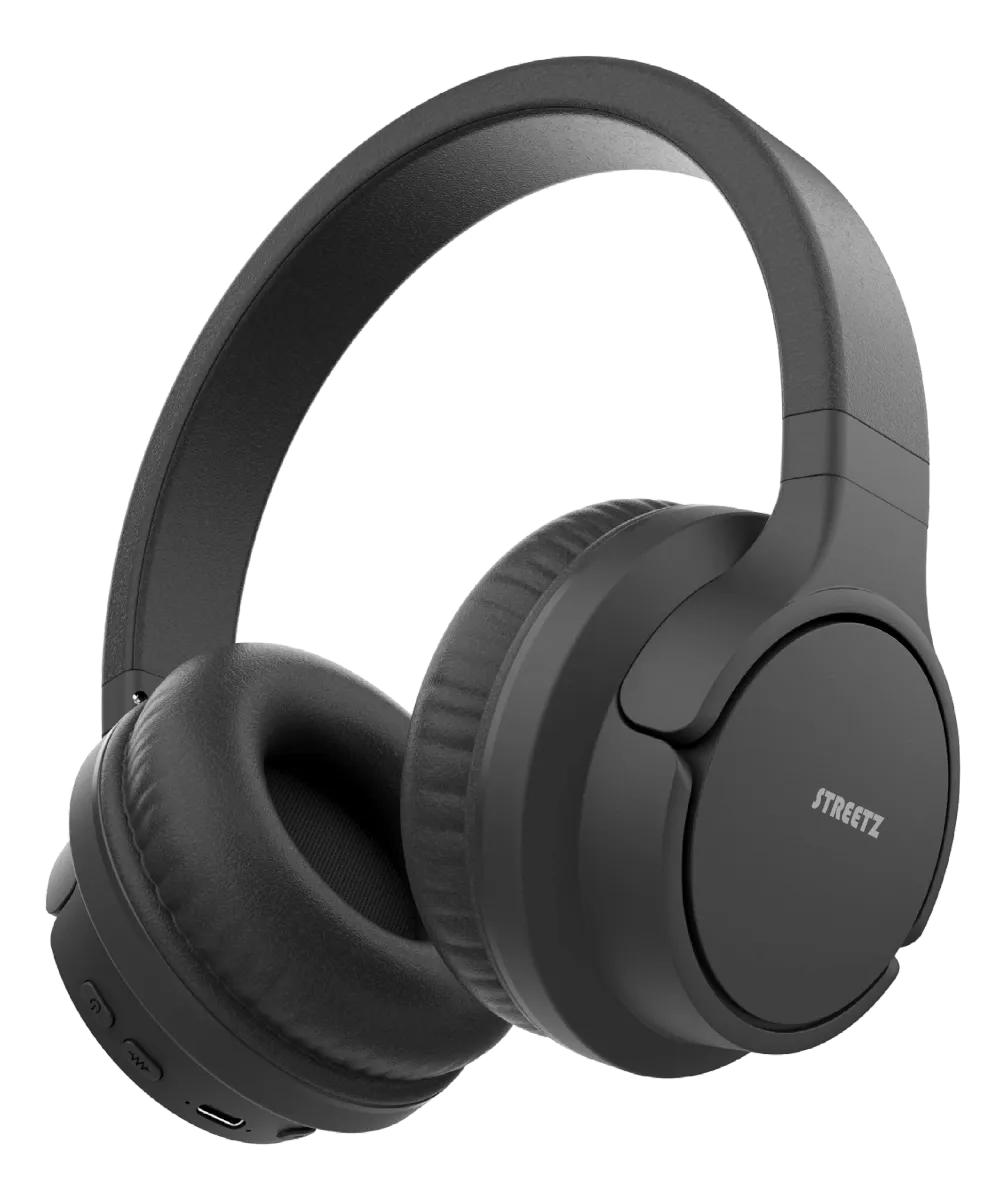 Streetz BT510 Black Active Noise Cancelling Bluetooth Headphones