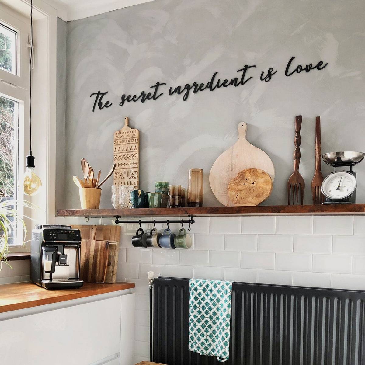 The Secret Ingredient Is Love Veggkunst i Metall Powermaxx.no