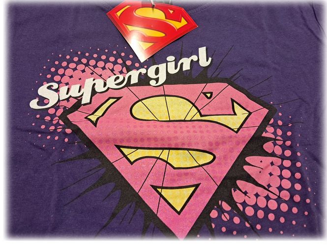 Hovedbilde T-Skjorte - Supergirl Logo - Girlie T-shirt
